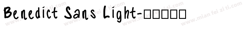 Benedict Sans Light字体转换